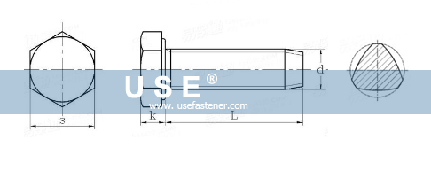 DIN 7500 D - Hexagon Head Thread Rolling Screws